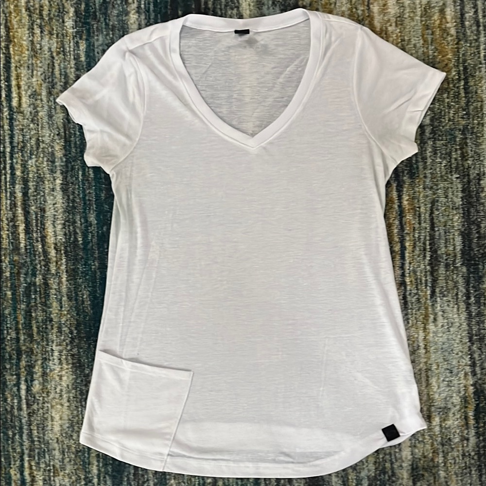 Oakley White V-Neck Women's Top